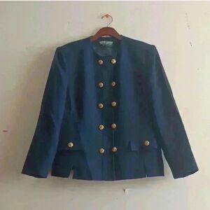 Herbert Grossman Blazer Vintage Wool Double Breasted Presidential